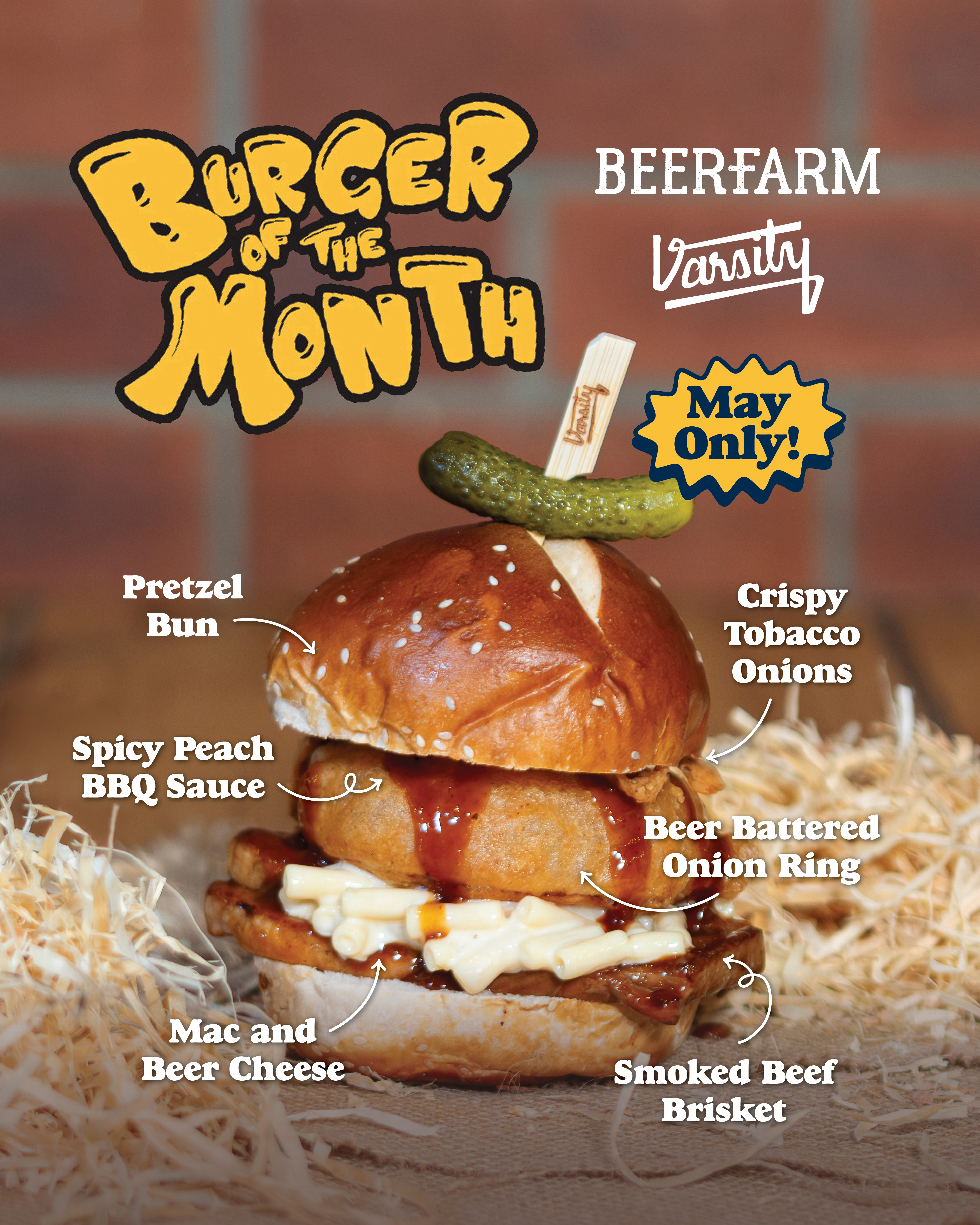 Burger of the Month: Beerfarm x Varsity