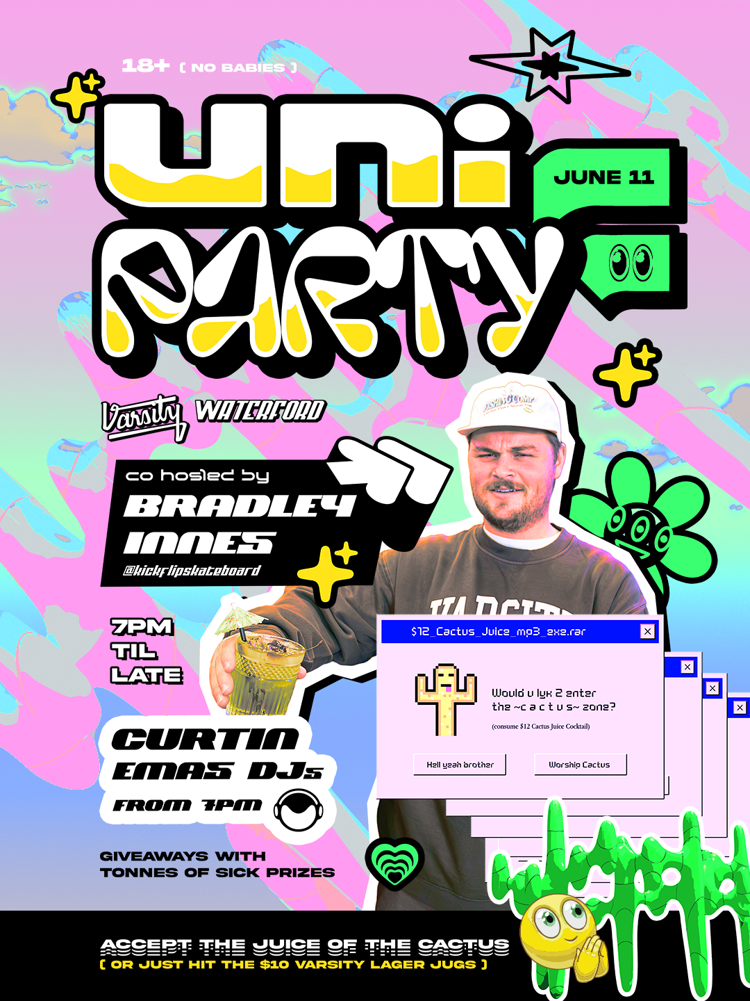 Uni Party hosted by Bradley Innes